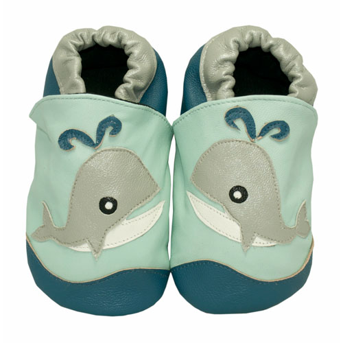 Baby Boy Shoes - Blue Baby Shoes - Cheeky Little Soles